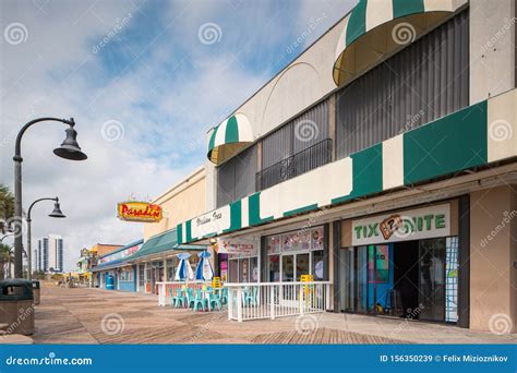 Tourist Shops on Myrtle Beach Boardwalk SC USA Editorial Stock Image ...