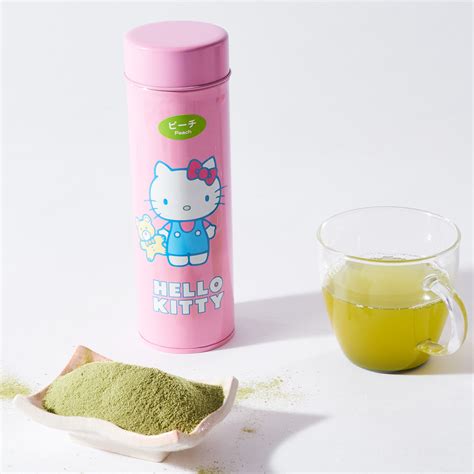 Hello Kitty Peach Green Tea Powdered Drink (70g) – Japan Haul