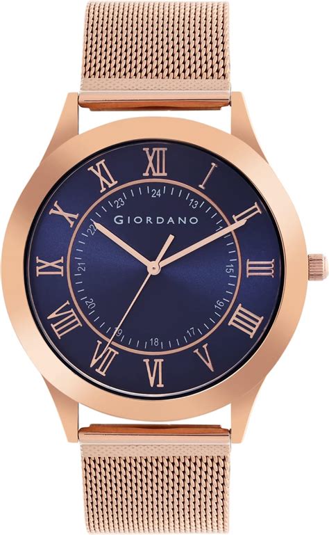 Giordano Analog Watch for Man with Black Dial & Leather Strap Formal ...