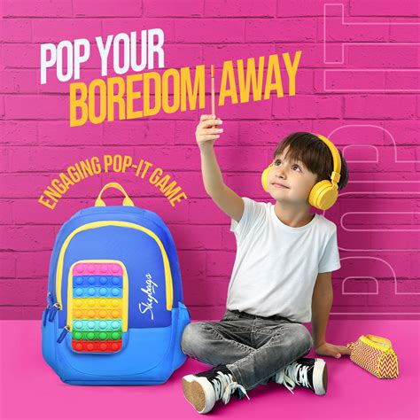 Skybags Pop It 02 School Backpack Blue