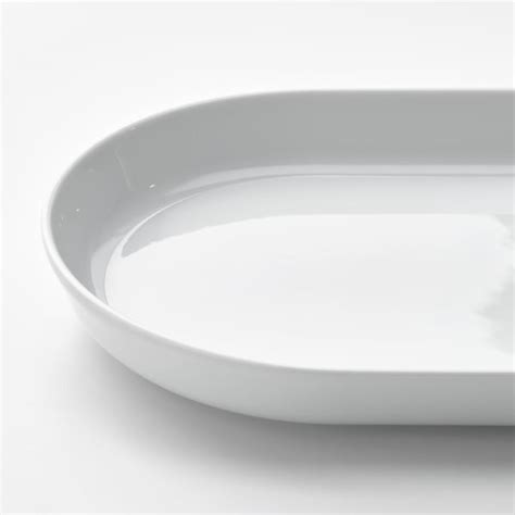 IKEA 365+ serving plate, white, 27x15 cm (11x6") - IKEA