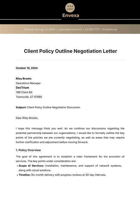 Free Letters Negotiation Templates, Editable and Printable