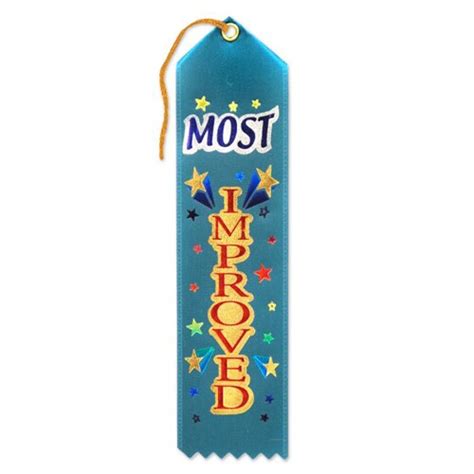 Most Improved Award Ribbon, Color: Multicolor | Michaels