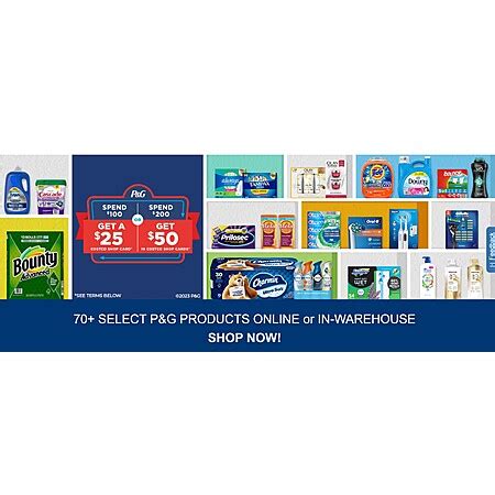 Costco P&G ITEMS 25 usd rebate after 100 or 50 usd rebate after 200 $75 ...
