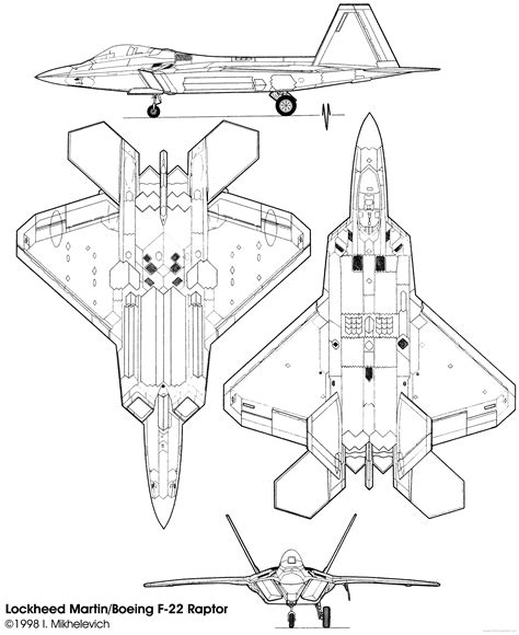 Lockheed Martin Boeing F-22 Raptor Stealth Aircraft