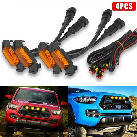 4x TRD Pro Raptor Style Amber Lens LED Grille Light | Ubuy India