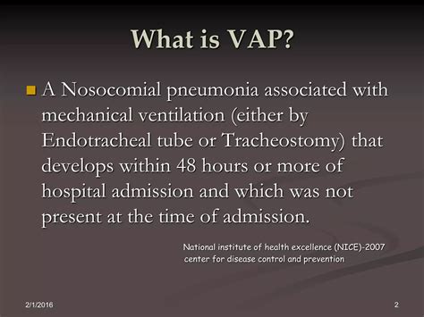 Ventilator associated pneumonia VAP | PPTX