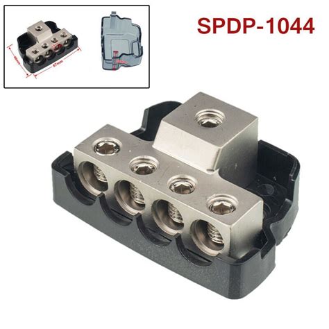 4-Way Power Distribution Block Junction Box Distribution Block Car Audio Splitte - Walmart.com
