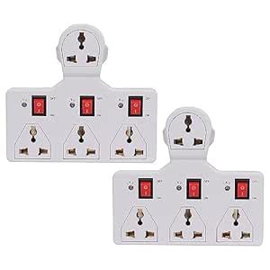 Buy OE 4 Universal Socket 3 Pin Multi Plug Point Universal Sockets ...
