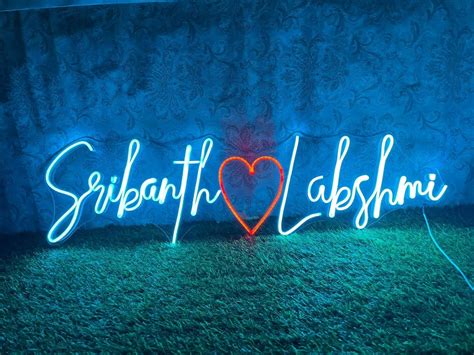 Buy Custmise Neon Sign Led Light Name Wall Art for Home Room Decor ...