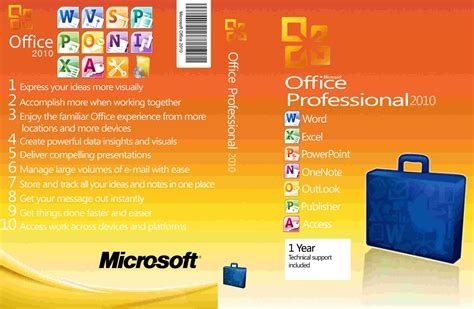 MS office 2010 professional plus 32/64 bit activation key code Digital Delivery - Office & Business