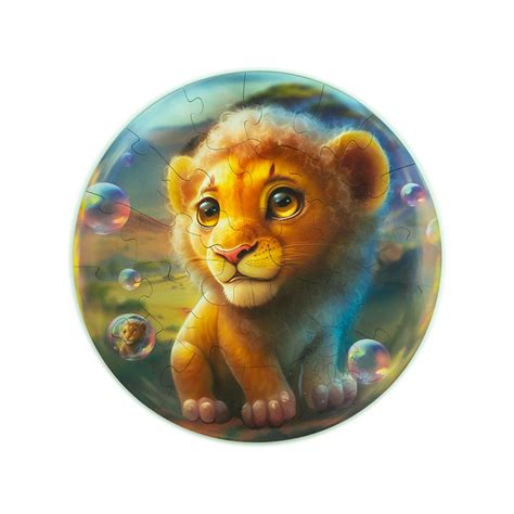 Unidragon Lion Bubblezz dřevěné puzzle | ExcaliburShop