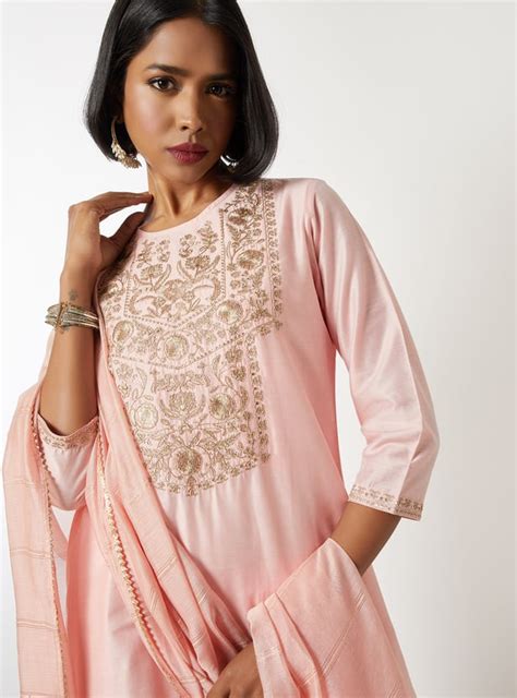 Buy Women Embroidered Straight Kurta Set Online at just Rs. 1499.0 ...