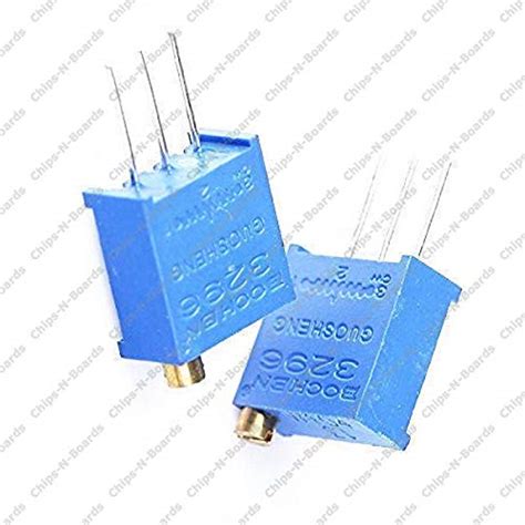 Trimpot - 3296 Package Potentiometer Pack of 10 - Adjustable Variable ...