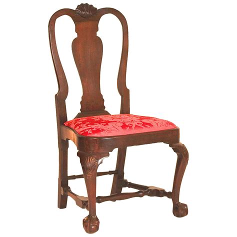 Antique Queen Anne Style Side Chair at 1stDibs