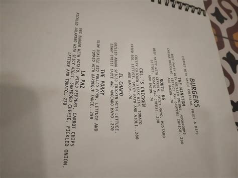 Menu at Cocoa Tree - MG Road, Kochi, The Avenue Regent