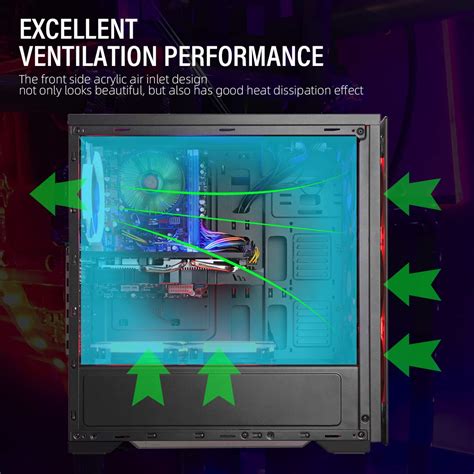 Buy GOLDEN FIELD N17 Computer Case ATX/MATX/ITX PC Case Mid Tower Small ...