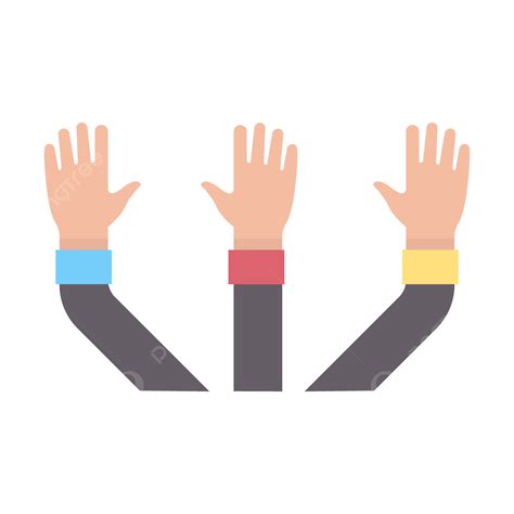 Raise Hand, Raise, Hand, Raise Your Hand PNG and Vector with ...