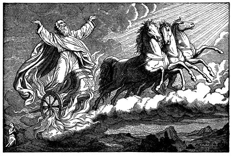 Elijah Taken up to Heaven in a Chariot of Fire and a Whirlwind ...