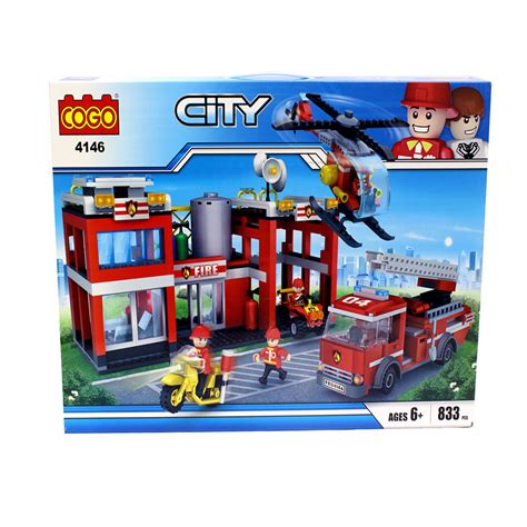 COGO Building Blocks - City Fire Station - 833 Piece Set - Better Buys ...