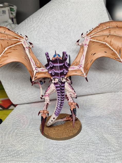 Winged Hive Tyrant completed - M 27 6ft3 single : r/Tyranids