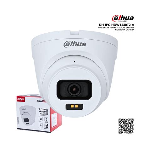 Dahua security camera with packaging on a white background