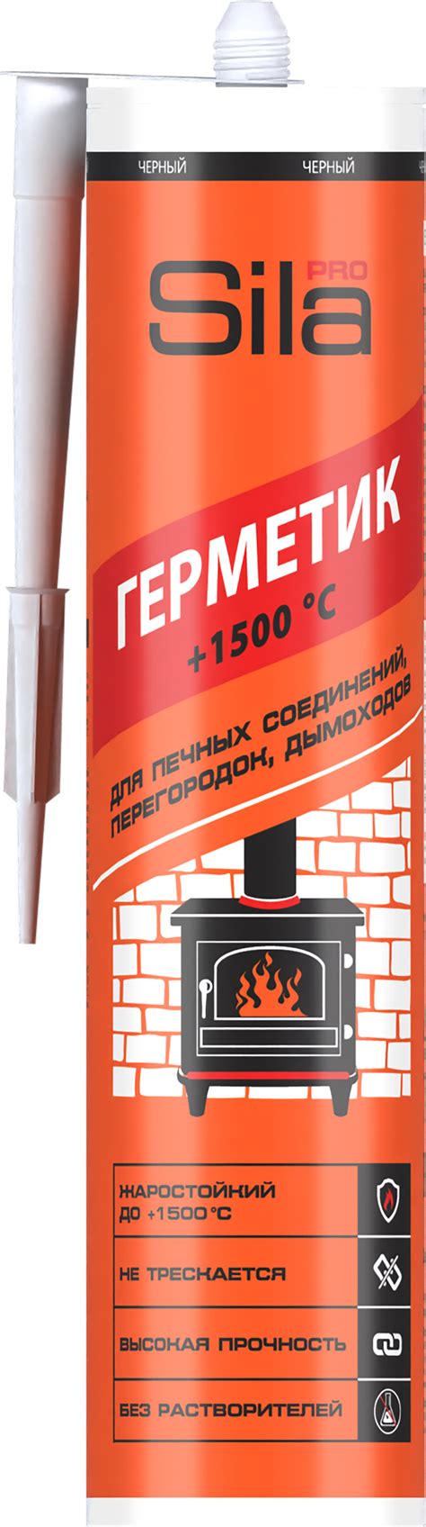 Герметик силикатный Sila 1500°С для печей черный 280 мл ️ купить по ...