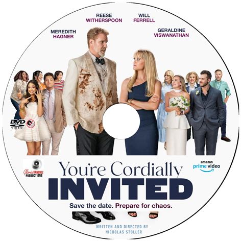 YOU'RE CORDIALLY INVITED DVD Prime MOVIE 2025 Will Ferrell, Reese ...