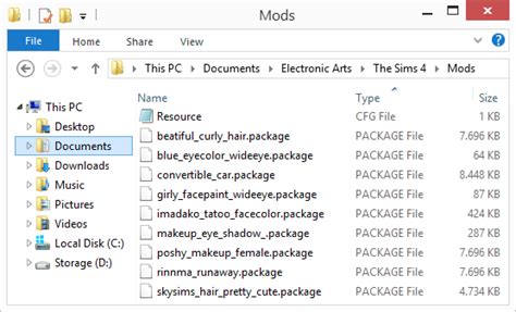 Image result for How to Unzip Sims 4 Mod Files