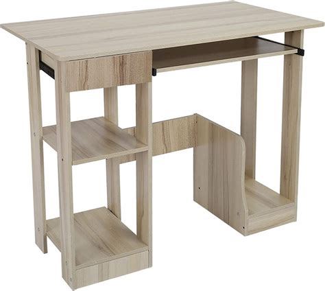 Buy TOROFO Modern Computer Desk Computer Desk with Keyboard Tray and ...
