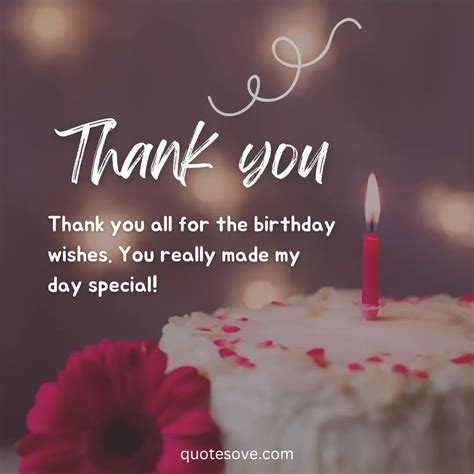 Spiritual Birthday Thank You Message