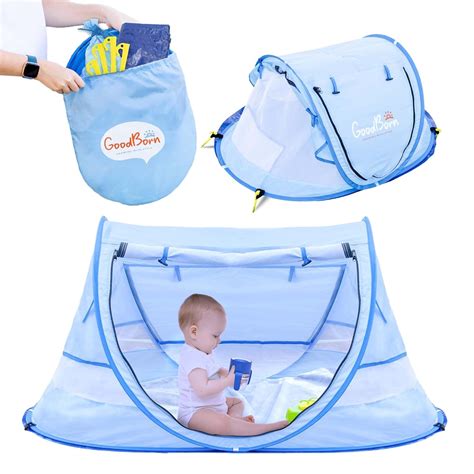 Amazon.com : GoodBorn Baby Beach Tent, UV50+ EzyFold Popup Tent. Cabana ...