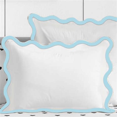 400TC Applique Scalloped Embroidery Cotton Pillow Sham
