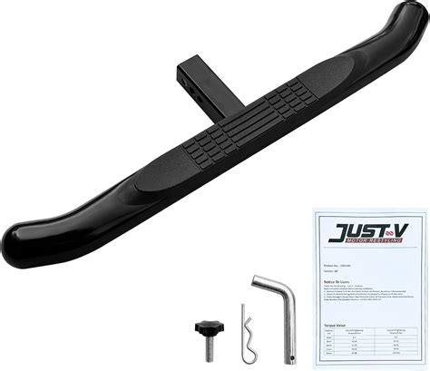 Amazon.com: Just-V Tow Hitch Step - Non-Slip Trailer Hitch Step, 3 Inch Universal Towing Hitch ...