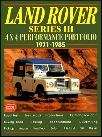 Land Rover Series 3 4x4 Performance Portfolio, 1971-85 (Performance ...