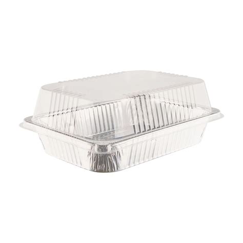 Buy Rectangular Foil Pan with Transparent Lid from Dollar General ...