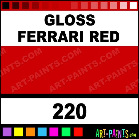Gloss Ferrari Red Modelling Enamel Paints - 220 - Gloss Ferrari Red ...