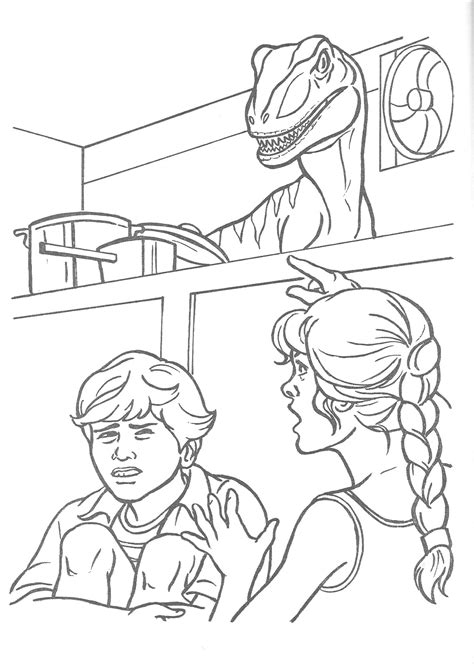 Jurassic Park Coloring Page