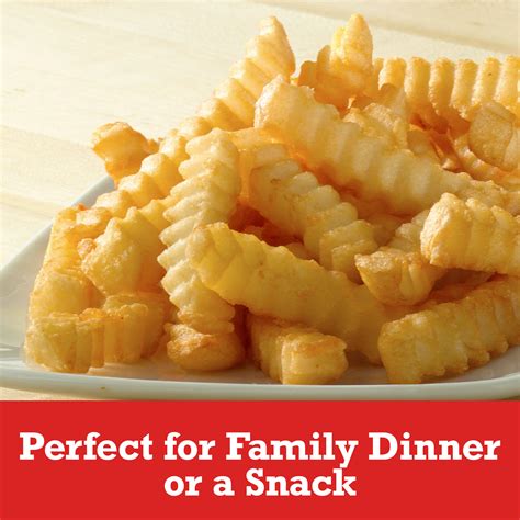 Extra Crispy Crinkles French Fries Fried Microwavable Frozen Potatoes