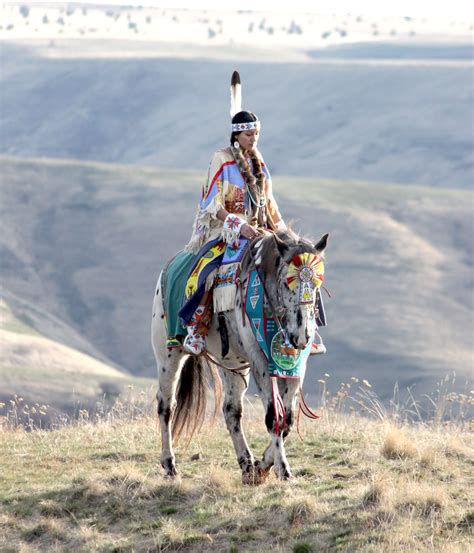 Pendleton, Oregon Nez Perce Katie Harris. The Nez Perce Horse is a ...