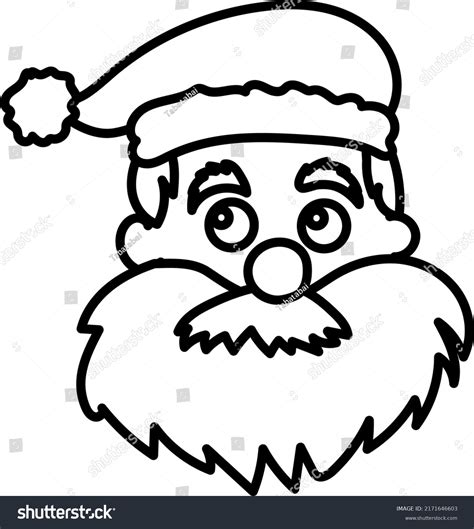 Simple Santa Outline