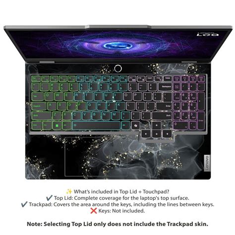 Shop Black and Gold Smoke Art Laptop Skin for Lenovo LOQ | Buy Online ...