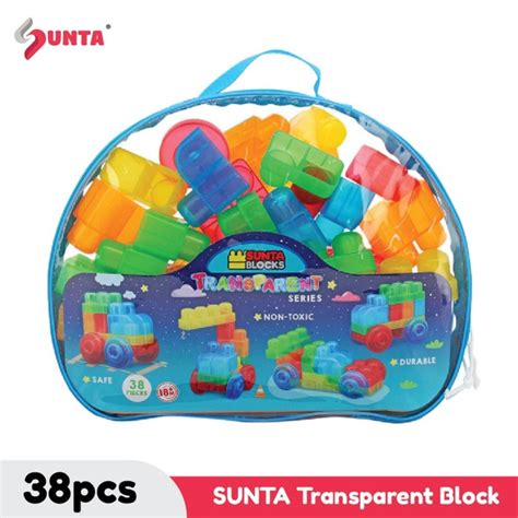 Sunta blocks (transparent) - 38pcs — Toycra
