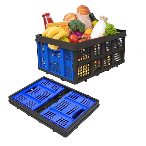 Cheston Portable Collapsible Basket I Foldable Crate w/ 25 Kg Capacity ...