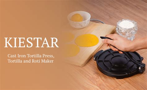 Buy KIESTAR Aluminium Puri Press Machine With White Non Stick Plate ...