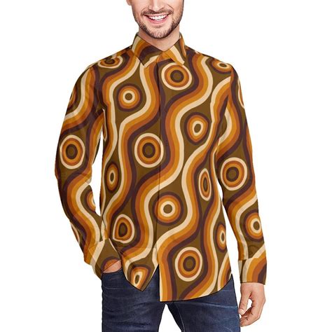 70s Clothing Men, 70s Style Shirt, Retro Shirt Men, Hippie Shirt Men ...