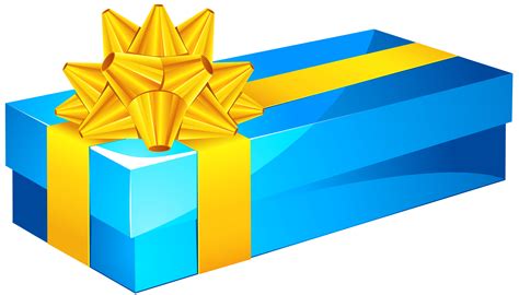 Blue Gift Box Clip Art