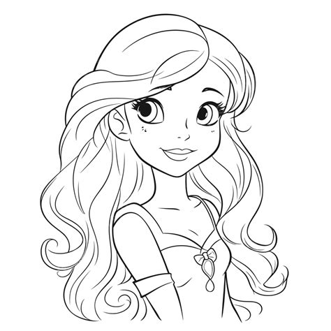 Princess Ariel Coloring Pages Happy Birthday