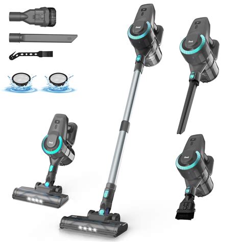 INSE Cordless Vacuum Cleaner, 6 in 1 Ultra-Lightweight Stick Vacuum, P ...