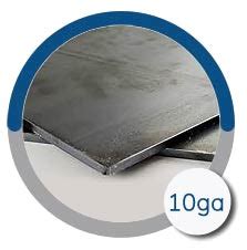 Thickness of 10 gauge steel - 10 ga to inches and mm